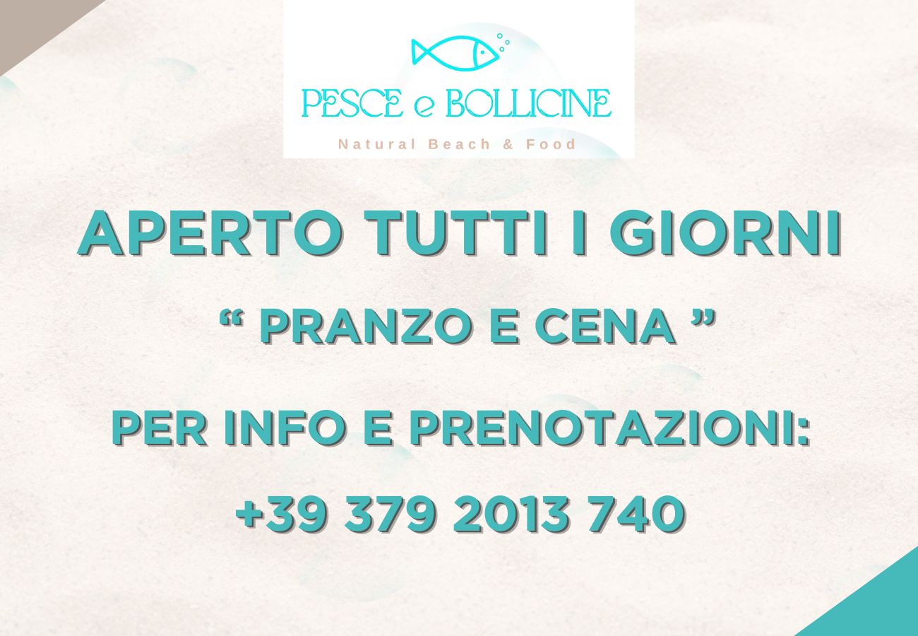 APERTURA 16 MAGGIO Beach 0900 – 1900 Lunch 1230 – 1530 Dinner May-Jun-Sep only weekend; July-Aug 2000 – 2300 (5)